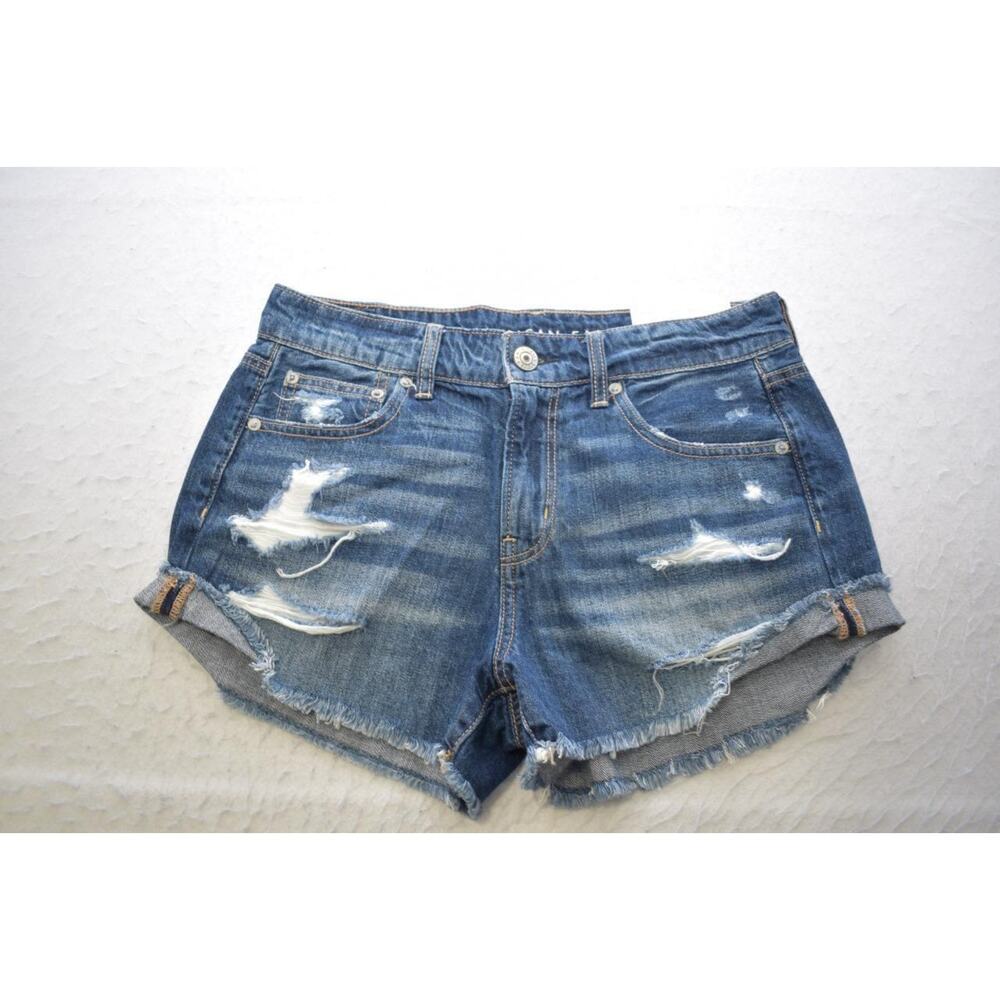 American Eagle Jean Shorts Tomboy Shortie Denim Blue Womens Size 4 NWT MSRP‎ $50